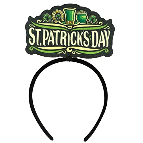 Saddgo Mardi GrasHeadband SaintPatrick Day Stirnband Irisches Kleeblatt Stirnband Grün Karneval Stirnband Irisch Grün Stirnband Karneval Stirnband von Saddgo