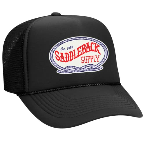 Saddleback Supply Trucker-Hut-Kollektion aus Schaumstoff, Schwarz / Retro-Logo, Einheitsgröße von Saddleback Supply