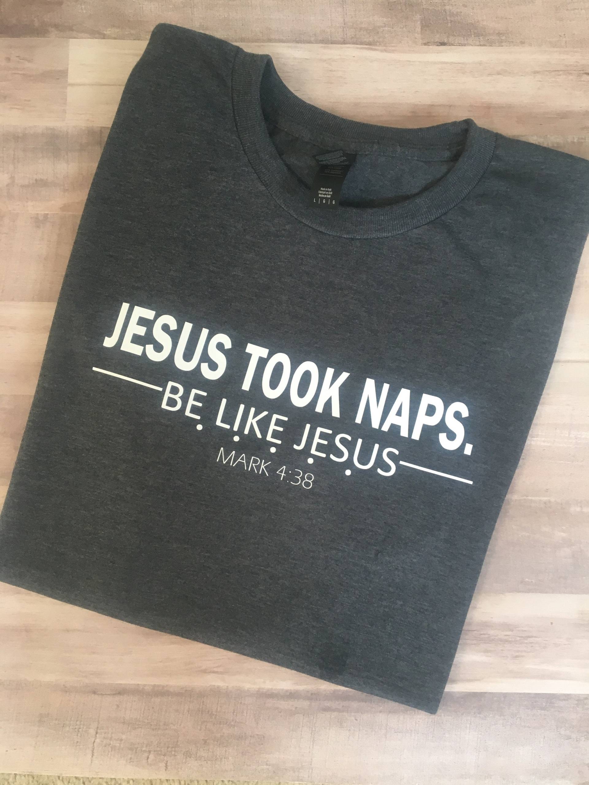 Seien Sie Wie Jesus T-Shirt, Herren-T-Shirt, Frauen-T-Shirt, Religiöse Grau T-Shirt, Grafik-T-Shirt von SadiSoBoutique