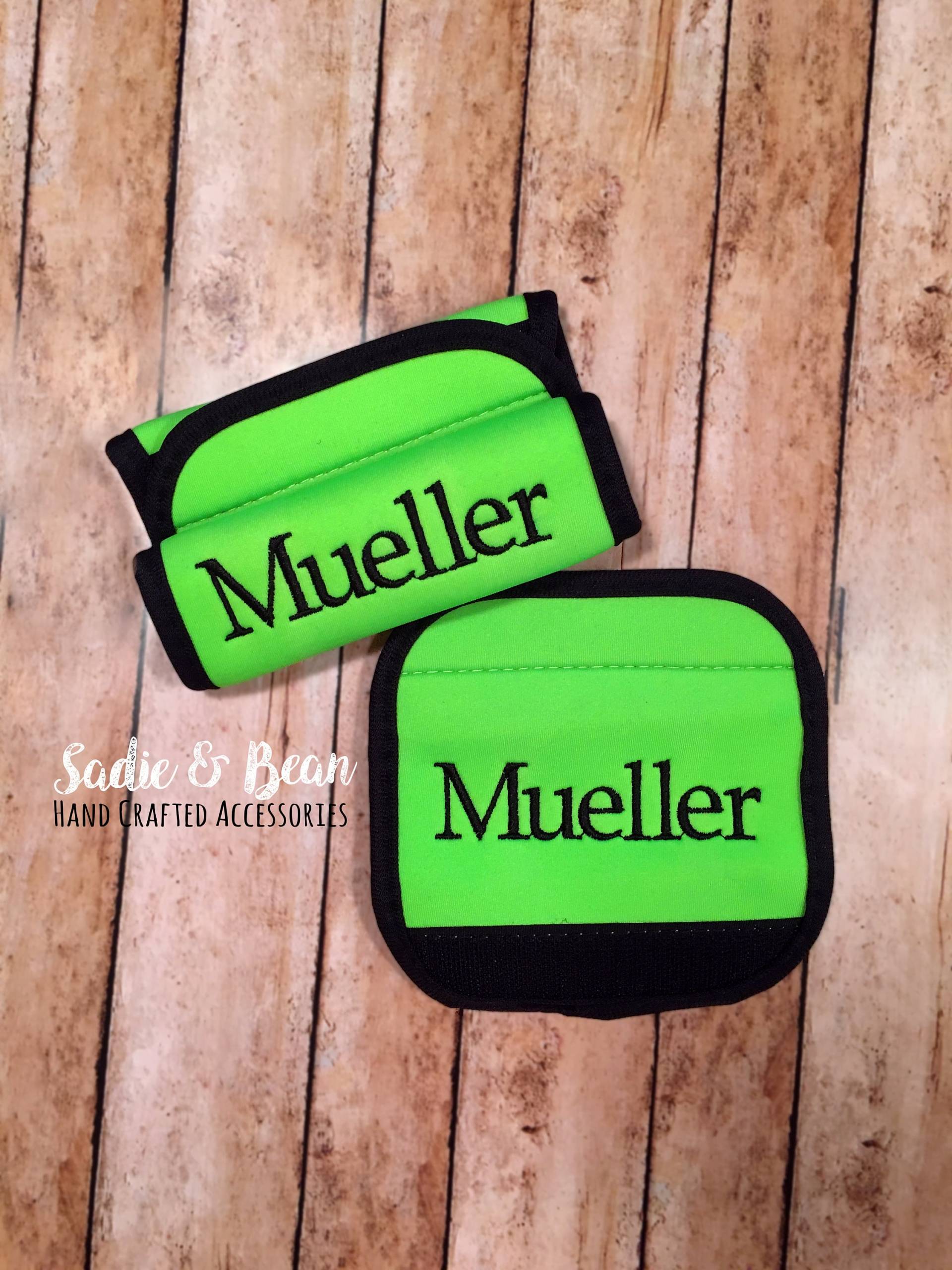 Monogrammierte Gepäckaufbewahrung, Monogramm Gepäckgriffhülle, Personalisierte Gepäckverpackung, Monogrammierte Gepäckanhänger, Gepäckanhänger von SadieAndBeanBoutique