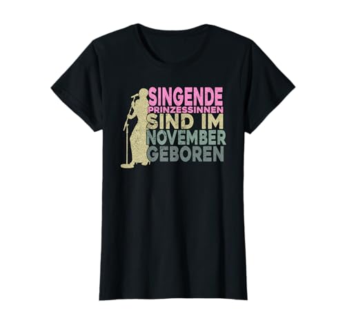 Singen Gesangsunterricht Mädchen Geburtstag Sängerin T-Shirt von Sängerin Geschenke, Frauen Mikrofon Zubehör