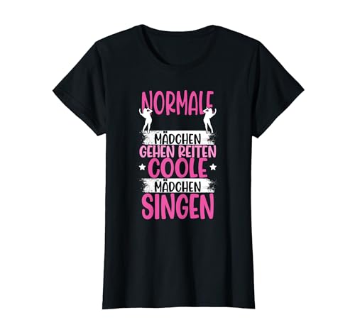 Singen Sängerin Gesangsunterricht Mädchen Sängerin T-Shirt von Sängerin Geschenke, Frauen Mikrofon Zubehör