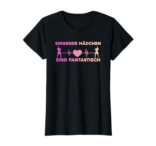 Singen Sängerin Gesangsunterricht Mädchen Sängerin T-Shirt von Sängerin Geschenke, Frauen Mikrofon Zubehör