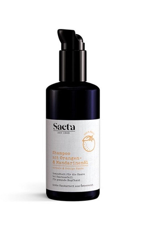 Saeta Haarkosmetik Haarshampoo Orange & Mandarine Normale und fettige Haare 200 ml, Shampoo gegen Haarausfall Saeta Haarkosmetik Haarshampoo Orange & Mandarine Normale und fettige Haare 200 ml, Shampoo gegen Haarausfall von Saeta Haarkosmetik