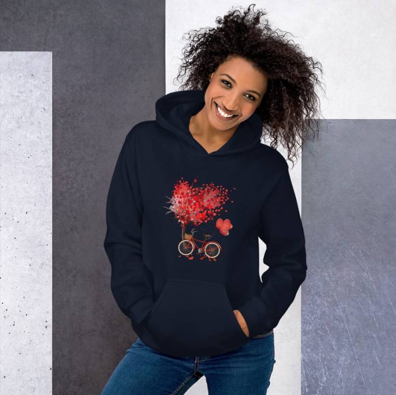 Kapuzenpullover Mit Roten Herzen - Sweatshirt Herzblüten Kapuzenpullover Mit Roten Herzen - Sweatshirt Herzblüten von SafaBoutiqueStore