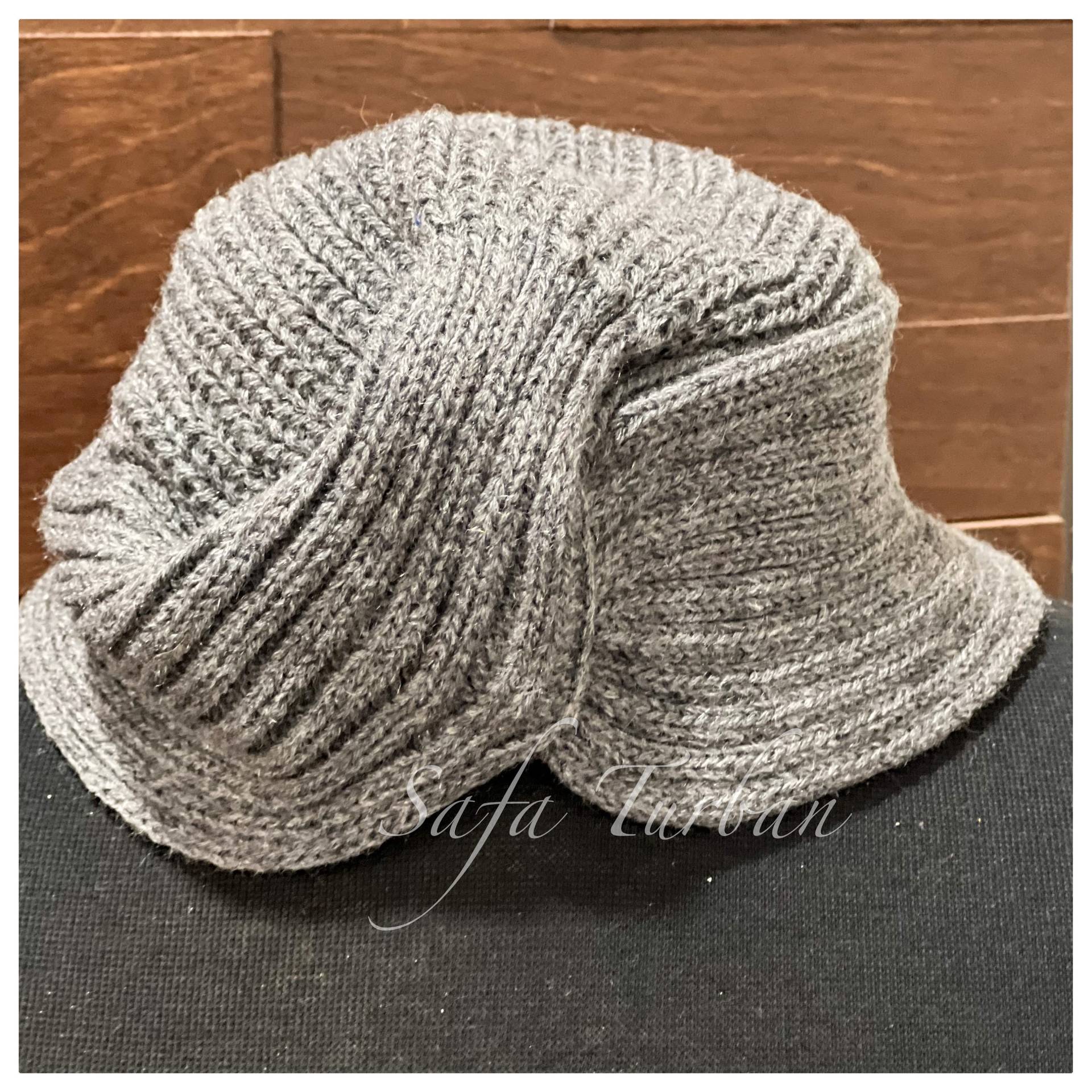 Wolle Knit Plissee Cap - Head Wrap/Cover - Pagri Style Turban Cap Für Kinder von SafaTurban