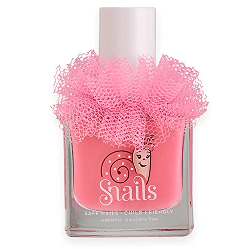 Snails 517170 Kinder Nagellack Pinky Pink, auf Wasserbasis, abwaschbar, unbedenklich, vegan von snails safe nails