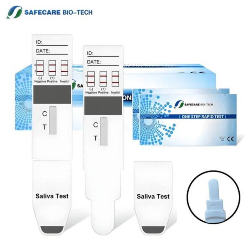 Safecare Bio-Tech Drogen-Schnelltest Drogentest Schnelltest THC Speichel - Lollytest, 1 Messparameter, Speichelprobe, 5-tlg., THC-Drogentest, Schnelle Ergebnisanziege, Hohe Präzision und Zuverlässigkeit von Safecare Bio-Tech