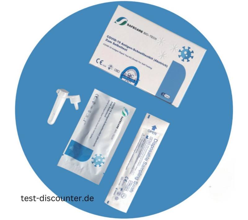 Safecare Bio-Tech Influenza-Schnelltest Corona Schnelltest Covid, MHD 2026, erkennt XEC und MC.13.2, 1 Messparameter, 1-tlg., Hohe Präzision, EU-konform, langlebig & zertifizierte Sicherheit von Safecare Bio-Tech