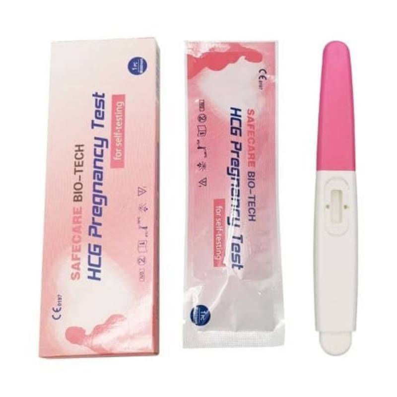 Safecare Bio-Tech Schwangerschaftstest Frühtest - 25 miu/ml Ultra Empfindlich HCG Midstream Früherkennung, Testkasette 1-St., Schnelles Ergebnis, einfache Handhabung, hohe Genauigkeit von Safecare Bio-Tech