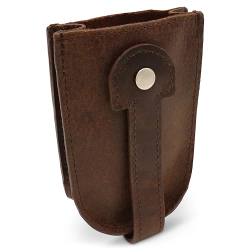 Safekeepers Schlüsseletui aus Leder – Damen, Herren – Hunter Braun von Safekeepers