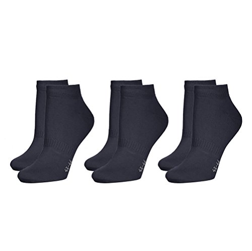 3er Pack Sneaker Socken Blau, Marine, 39-42 von Safersox