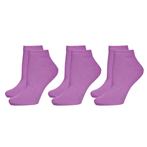 3er Pack Sneaker Socken Lila, 39-42 von Safersox