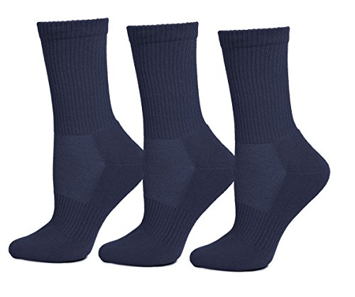 3er Pack Sportsocken Blau, Marine, 39-42 von Safersox