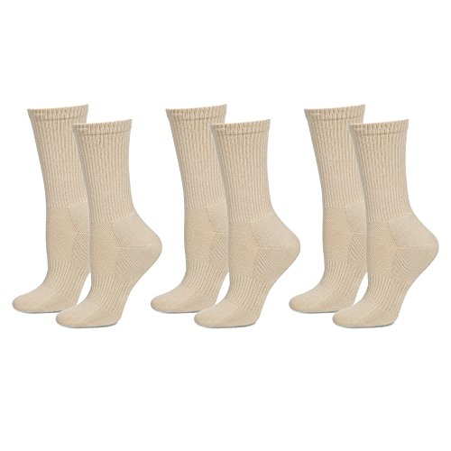Safersox Mückensocken-Sportsocken Socken - 3er Vorteilspack Beige, 43-46 von Safersox