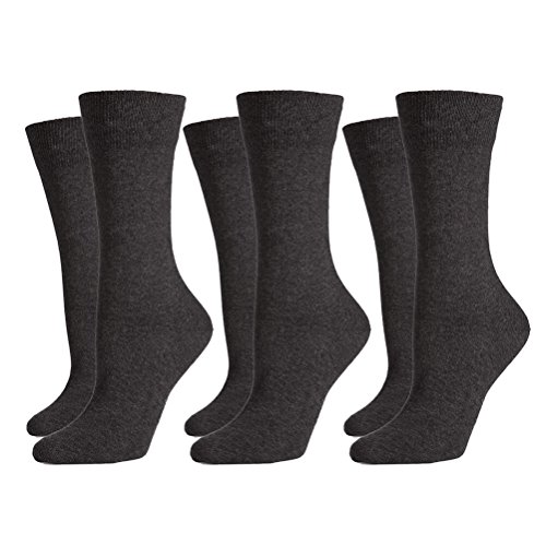 Safersox 3er Pack Business Socken Anthrazit, 39-42 von Safersox