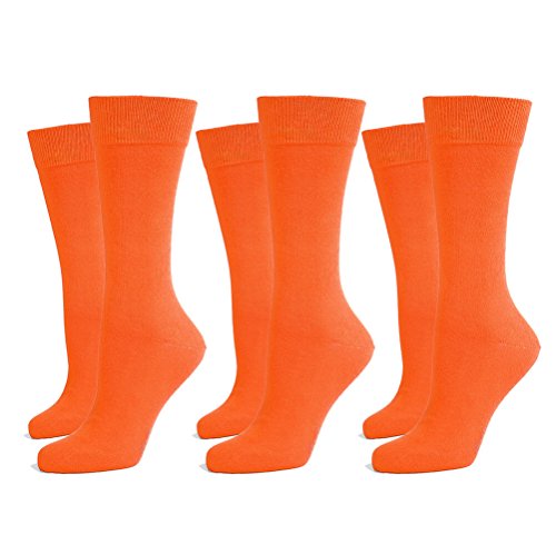 Safersox 3er Pack Business Socken Orange, 35-38 von Safersox