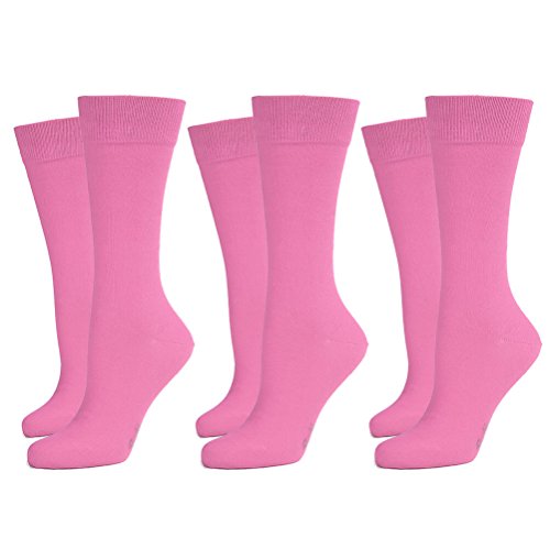 Safersox 3er Pack Business Socken Rosa, 43-46 von Safersox