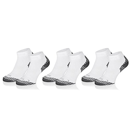 Safersox 3er Pack Laufsocken Weiß, 39-42 von Safersox