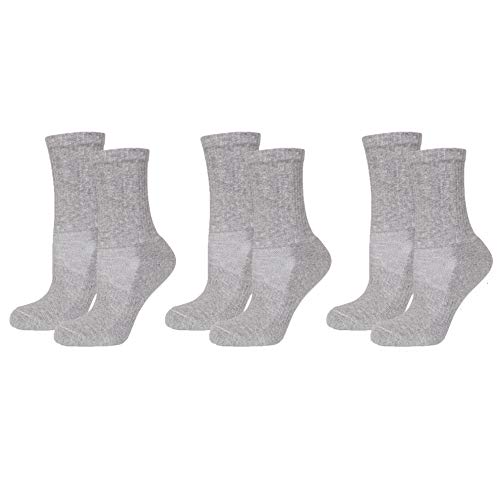 Safersox 3er Pack Mückenschutz-Socken, 35-38, 3er Vorteilspack Grau Meliert von Safersox