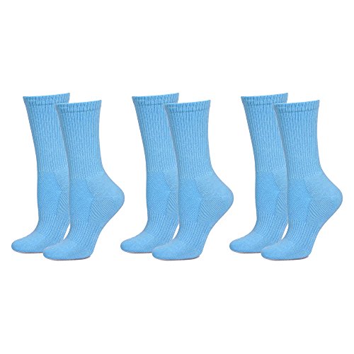 Safersox 3er Pack Sportsocke Hellblau Gr. 35-38, Anti Schweiß von Safersox