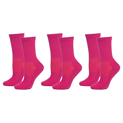Safersox Mückensocken-Sportsocken Socken - 3er Vorteilspack Pink, 35-38 von Safersox