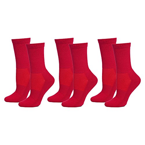 Safersox Mückensocken-Sportsocken Socken - 3er Vorteilspack Rot, 39-42 von Safersox