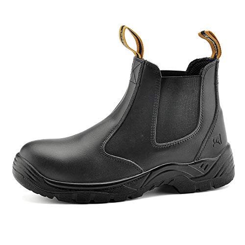 SAFETOE Sicherheitsstiefel Arbeitsschuhe mit Stahlkappe M8025 (S3 klassischer Artikel) von Anti-Punktion und wasserdichte, Schwarz, EU43 SAFETOE Sicherheitsstiefel Arbeitsschuhe mit Stahlkappe M8025 (S3 klassischer Artikel) von Anti-Punktion und wasserdichte, Schwarz, EU43 von SAFETOE