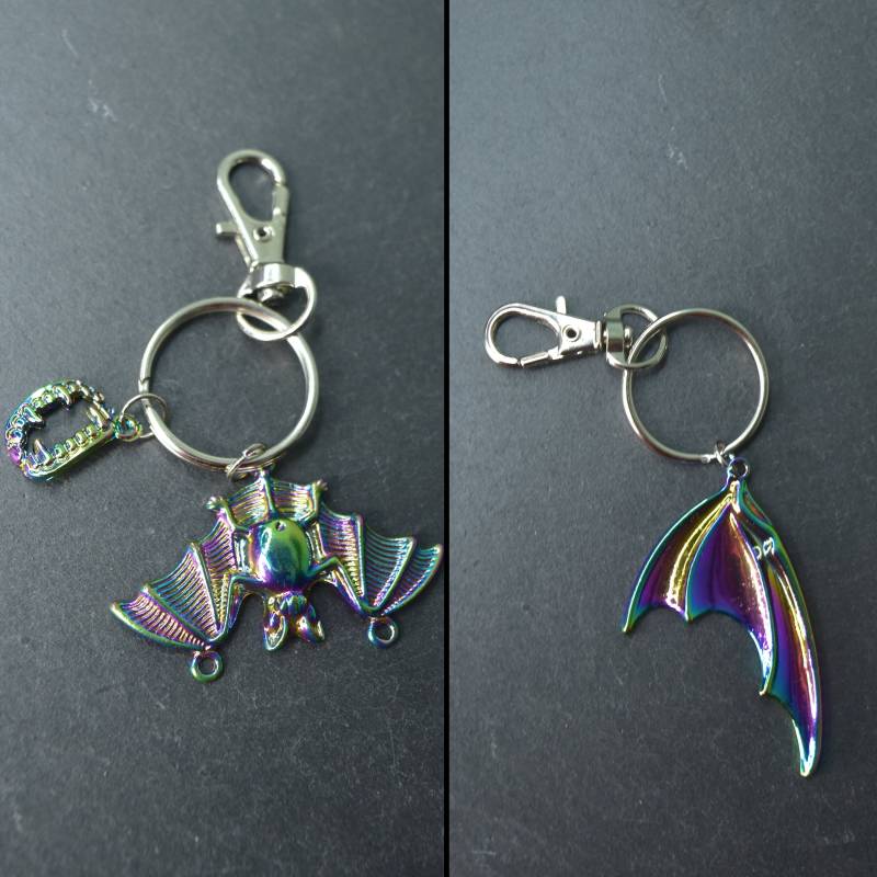 Wrdits Regenbogen Fledermaus/Fang Schlüsselanhänger Mit Karabiner - What We Do in The Shadows von SafetyNetShop