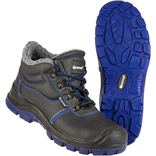 Safetytex Thermo Arbeitsschuhe S3 Winterschuhe Winterstiefel Sicherheitsschuhe Leder gefüttert knöchelhoch (Gr.39) von Safetytex