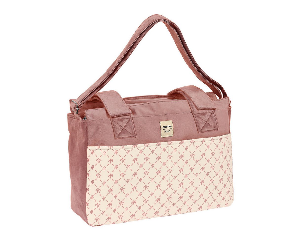 safta Handtasche Wickeltasche Safta Marsala Rosa 46 x 26 x 15 cm von Safta
