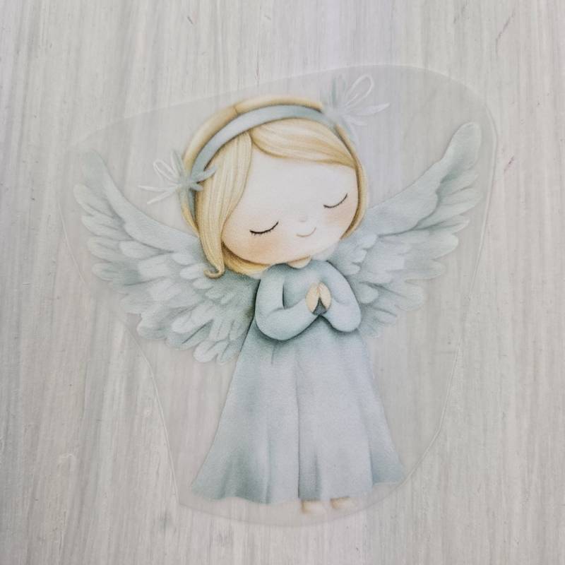 Bügelbild Engel Bügelmotiv Patch Transfer Iron On Niedlich Schutzengel von SafuriDesign