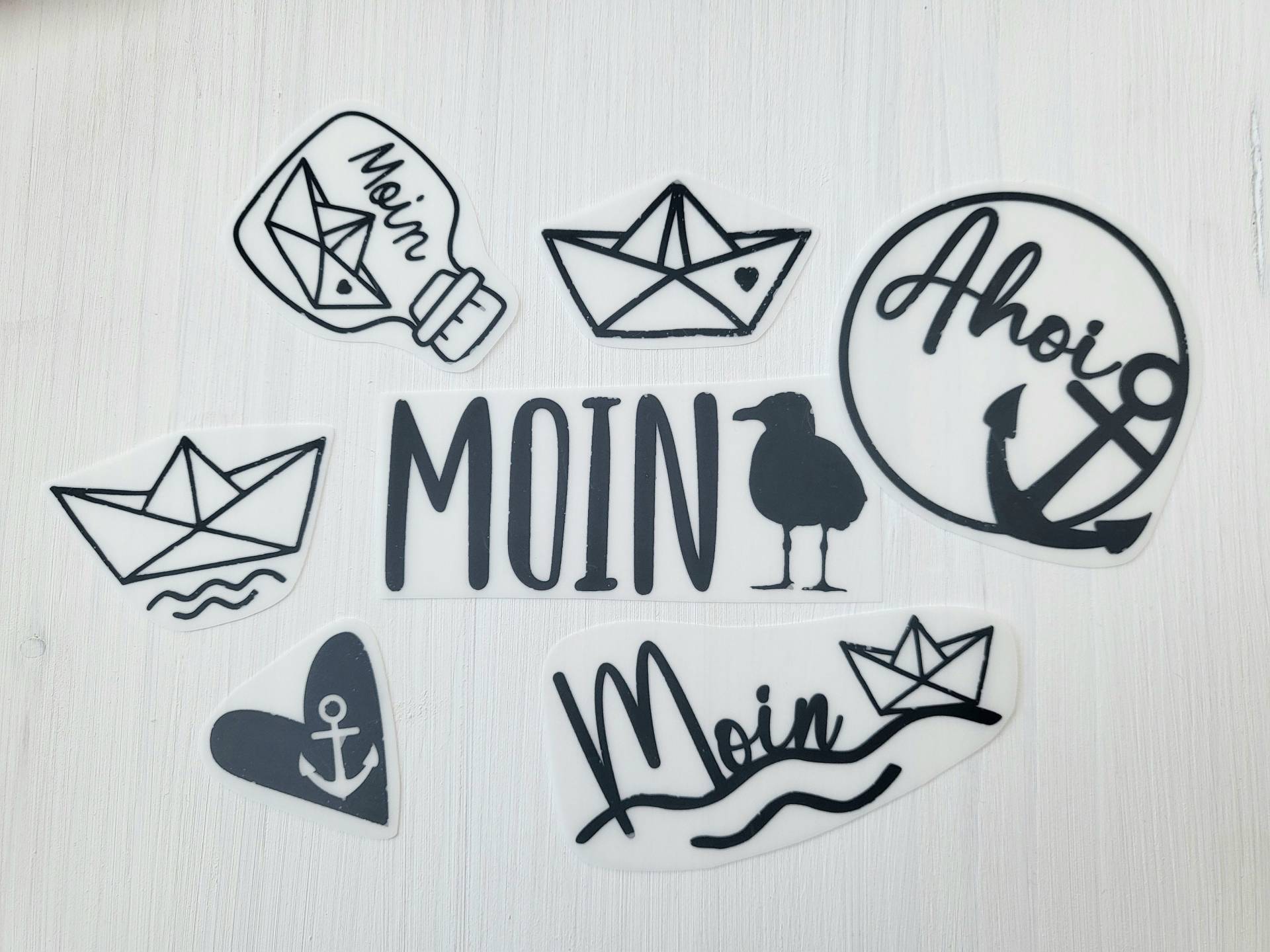 Bügelbild Maritim Ahoi Schriftzug Moin Bügelmotiv Patch Transfer Spruch Bügelbild Maritim Ahoi Schriftzug Moin Bügelmotiv Patch Transfer Spruch von SafuriDesign