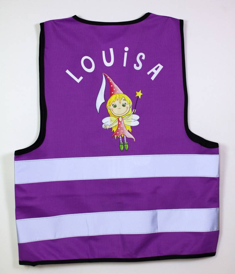 Warnweste Kinder Personalisiert, Fee Sternenfee Signalweste Sicherheitsweste von SafuriDesign