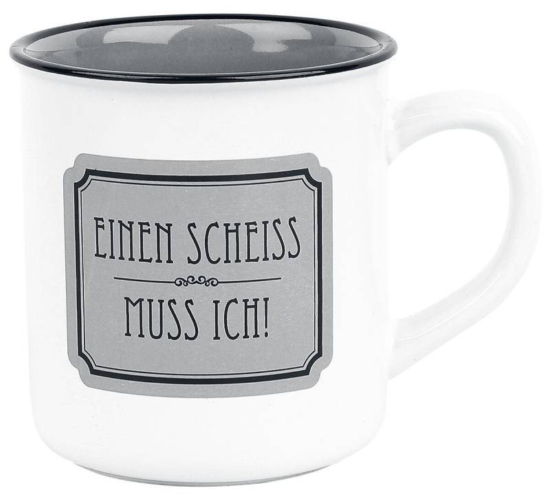 Sag es wie es ist Einen Scheiss muss ich Tasse multicolor Sag es wie es ist Einen Scheiss muss ich Tasse multicolor von Sag es wie es ist
