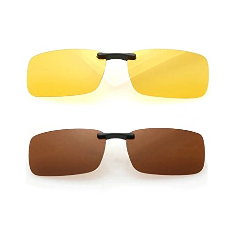 SagaSave Polarisierte Sonnenbrille zum Autofahren, UV400-Clip-On-Sonnenbrille zum Angeln, im Freien, ultraleicht von SagaSave