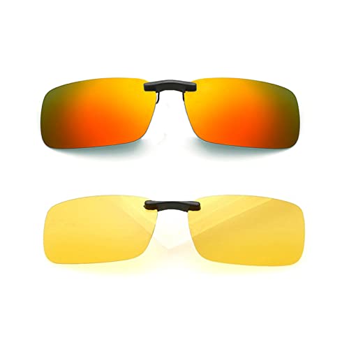 SagaSave Polarisierte Sonnenbrille zum Autofahren, UV400-Clip-On-Sonnenbrille zum Angeln, im Freien, ultraleicht von SagaSave