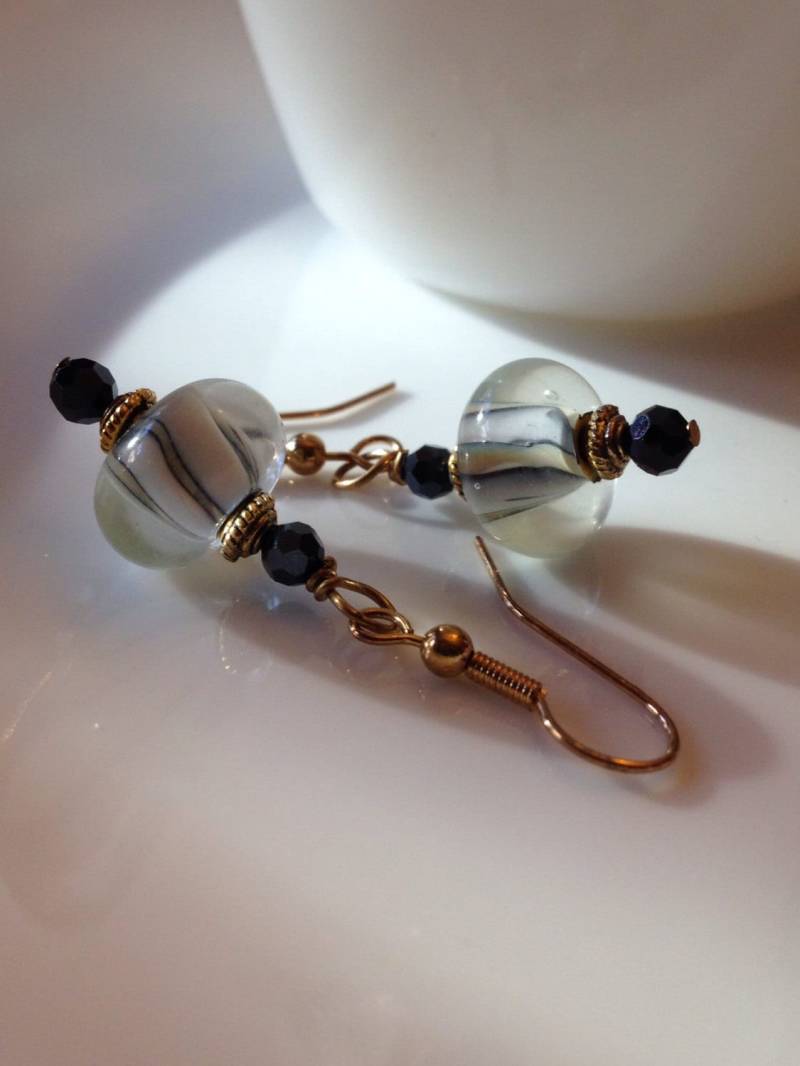 Glas Lampen Perlen Ohrringe Glas Lampen Perlen Ohrringe von SageMoonDesign