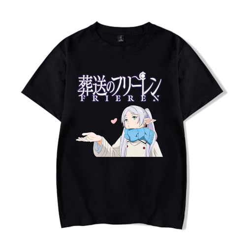 Anime Frieren: Beyond Journey's End Merch T-Shirt Unisex Cartoon Hemd Herren Damen Kurzarm Sommer Top von Sageam