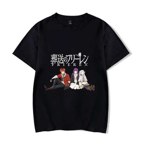 Anime Frieren: Beyond Journey's End Merch T-Shirt Unisex Cartoon Hemd Herren Damen Kurzarm Sommer Top von Sageam