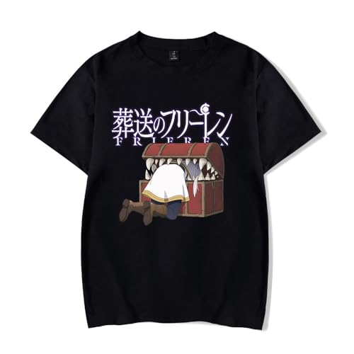 Anime Frieren: Beyond Journey's End Merch T-Shirt Unisex Cartoon Hemd Herren Damen Kurzarm Sommer Top von Sageam
