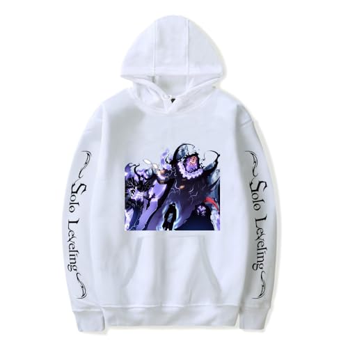 Anime Solo Leveling Kapuzenpullover Sung Jin-Woo Sweatshirt Cartoon Pullover Hoodie für Herren Damen von Sageam