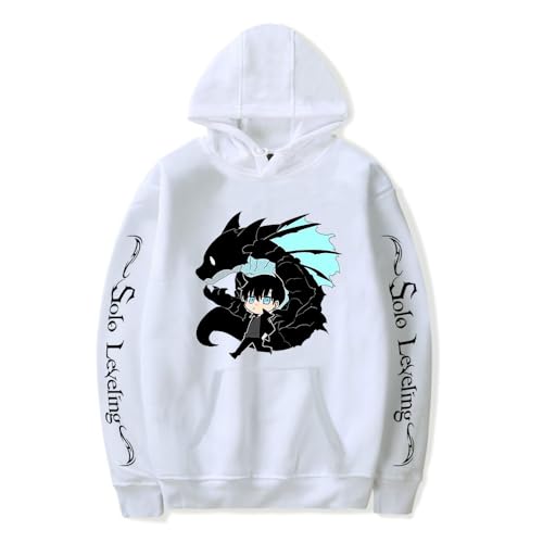 Anime Solo Leveling Kapuzenpullover Sung Jin-Woo Sweatshirt Cartoon Pullover Hoodie für Herren Damen von Sageam