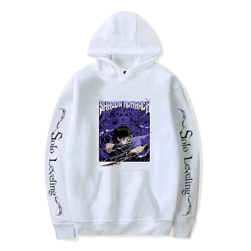 Anime Solo Leveling Kapuzenpullover Sung Jin-Woo Sweatshirt Cartoon Pullover Hoodie für Herren Damen von Sageam