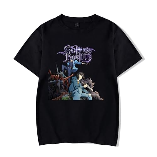 Anime Solo Leveling T-Shirt Unisex Cartoon Hemd Sung Jin-Woo Kurzarm Sommer Top von Sageam