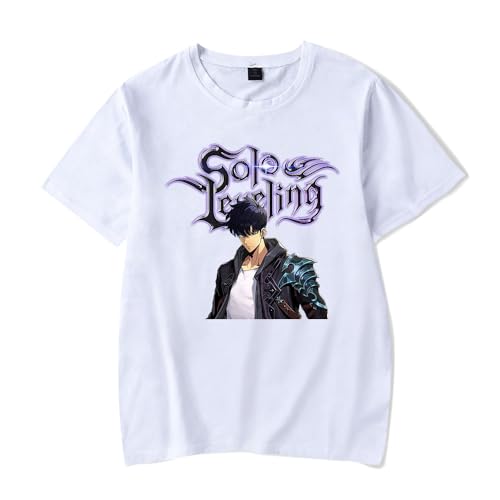 Anime Solo Leveling T-Shirt Unisex Cartoon Hemd Sung Jin-Woo Kurzarm Sommer Top von Sageam