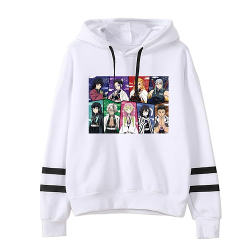 Anime Sweatshirt for Tanjirou Demon Nezuko Slayer Kapuzenpullover Casual Sweatshirt Fashion Hoodies Jungen Mädchen von Sageam