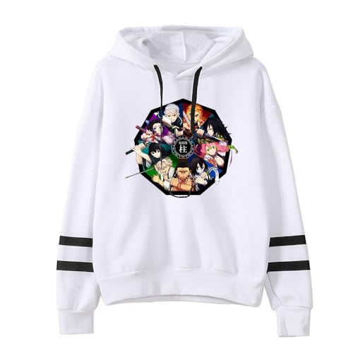 Anime Sweatshirt for Tanjirou Demon Nezuko Slayer Kapuzenpullover Casual Sweatshirt Fashion Hoodies Jungen Mädchen von Sageam