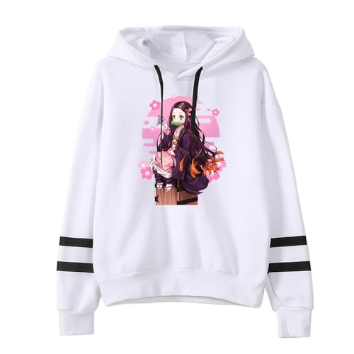 Anime Sweatshirt for Tanjirou Demon Nezuko Slayer Kapuzenpullover Casual Sweatshirt Fashion Hoodies Jungen Mädchen von Sageam