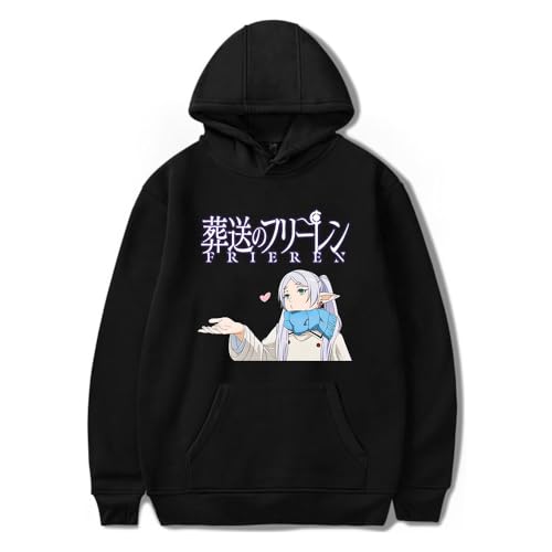 Frieren: Beyond Journey's End Merch Hoodie Unisex Cosplay Anime Kapuzenpullover Cartoon Pullover Sweatshirt für Mädchen Jungen von Sageam